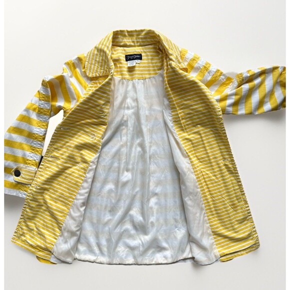 Prosper And Devine Lightweight Jacket Yellow And White Striped Size Medium - Picture 4 of 7